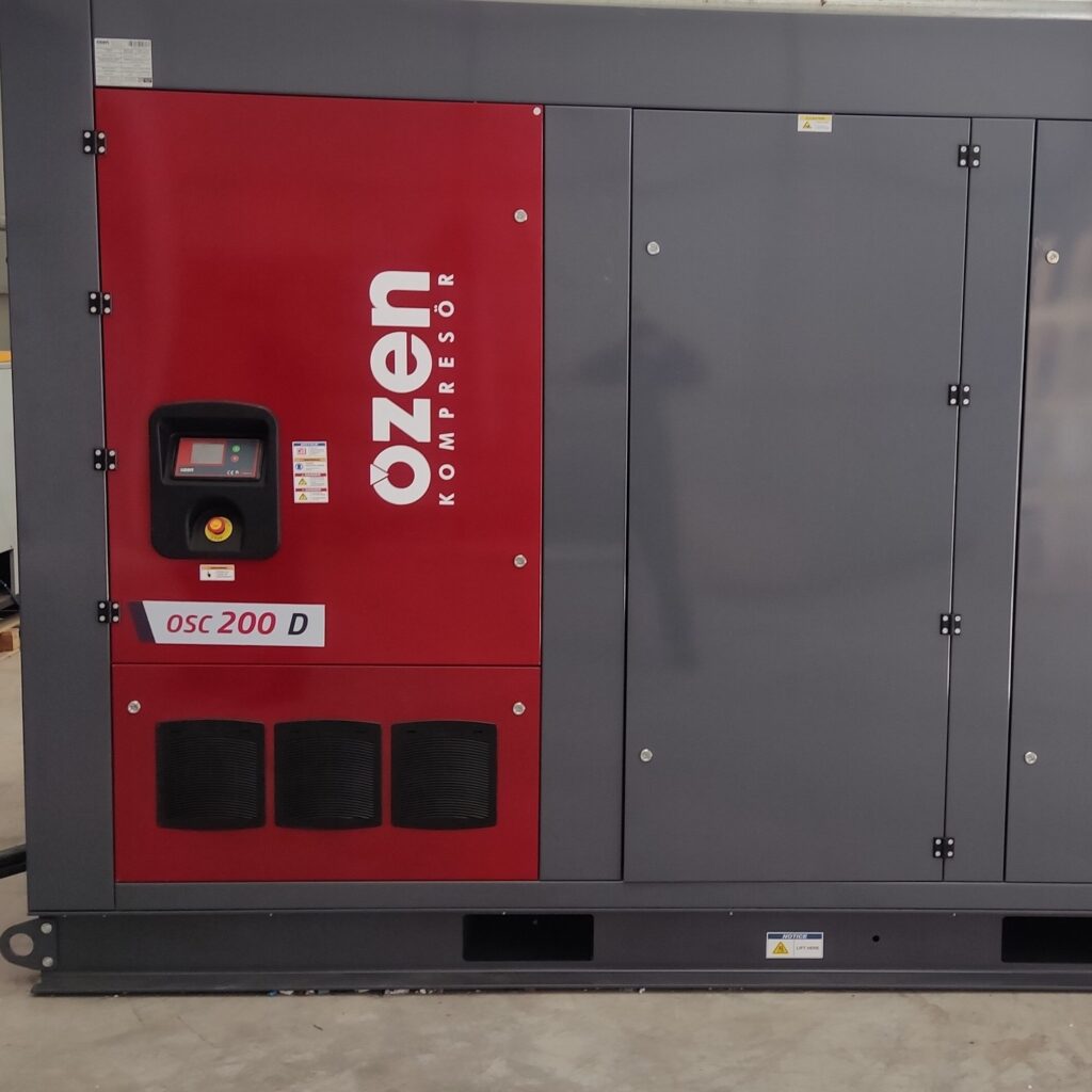Özen 200 kW İnvertörlü Vidalı Hava Kompresörü